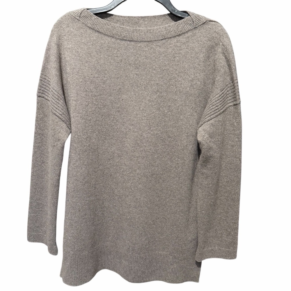 All Saints Tara Jumper Cashmere Sweater Sz XS Fawn Gray